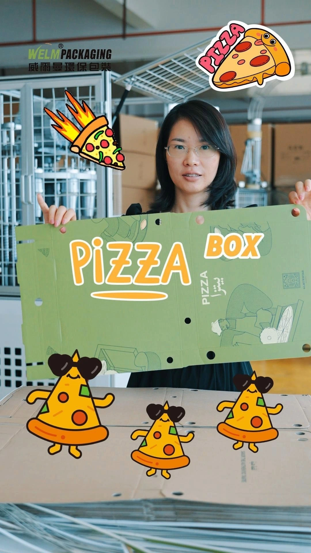 Wholesale Custom Logo Biodegradable Kraft Pizza Boxes – Low Price, Eco-Friendly & Food-Grade 1