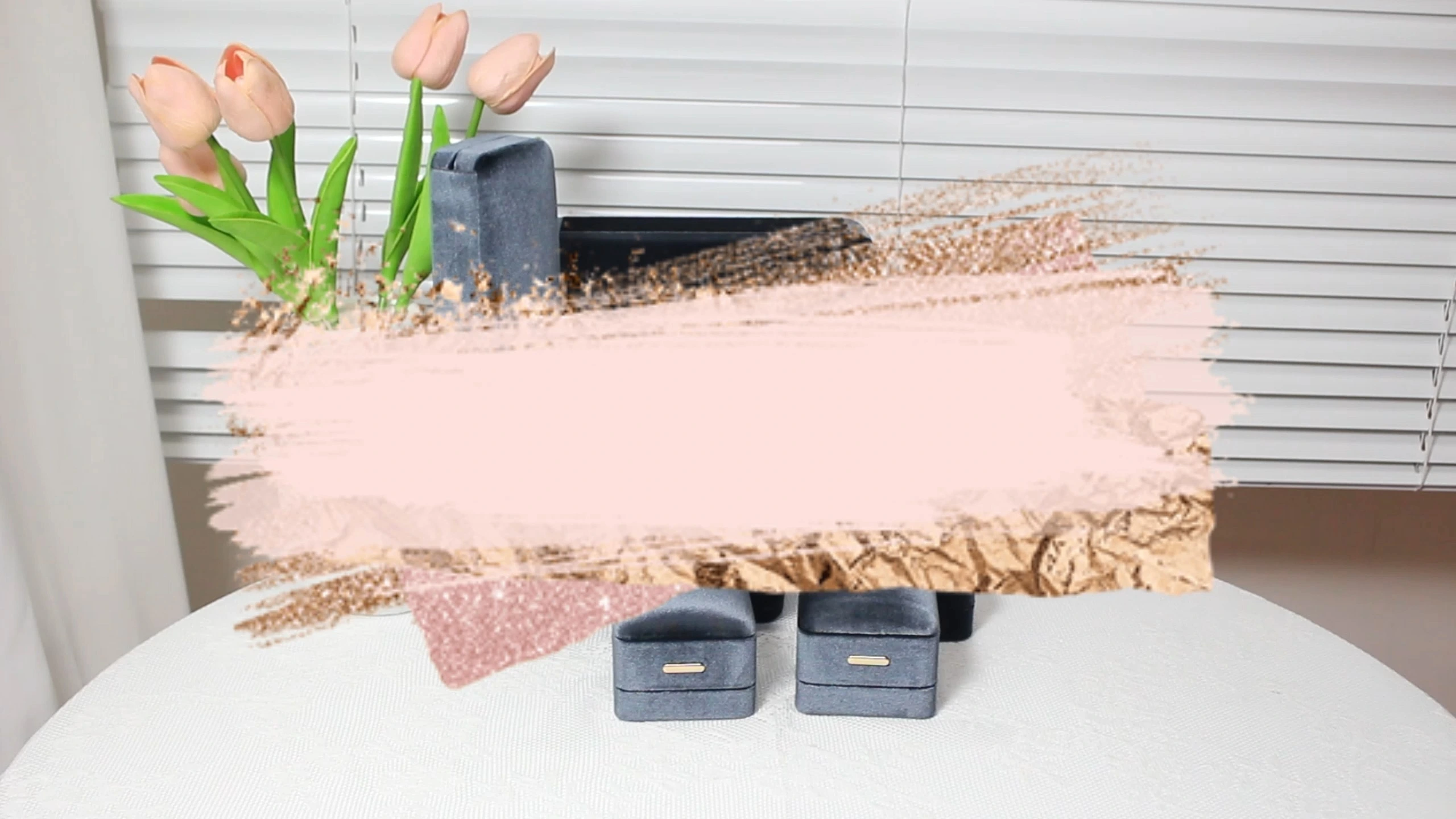 CF Premium Velvet Jewelry Box Advanced Customization Packaging Luxury Black Pendant Box Ring Box 1
