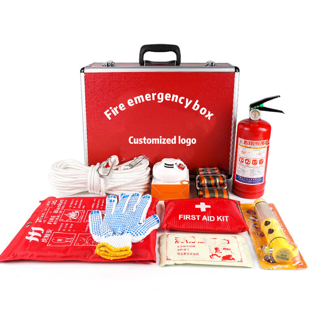 Manufacturer Wholesale of Aluminum Alloy Fire Emergency Box, Home Escape Rescue Box, Community Inspection Fire Emergency Kit 1