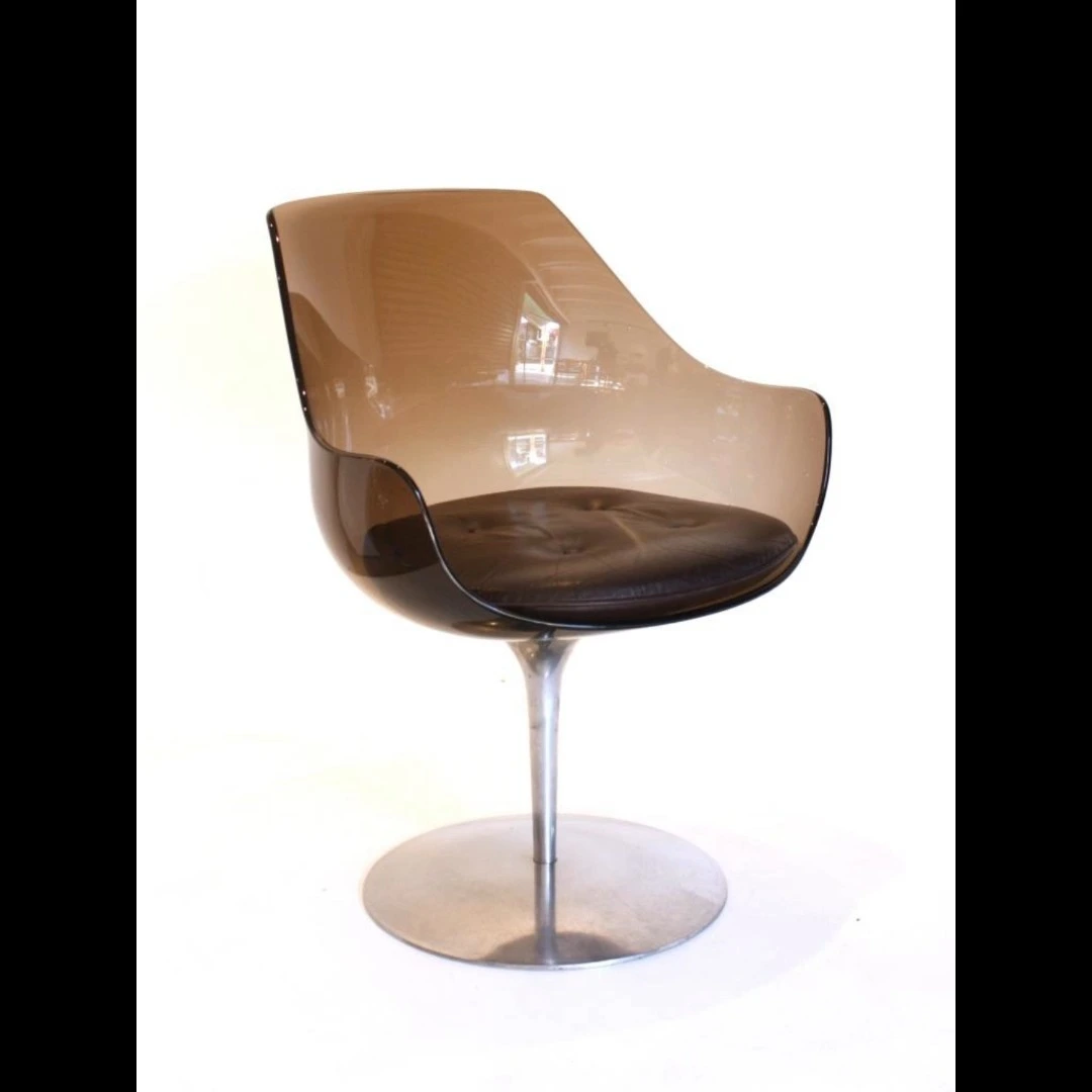 Transparent Acrylic Leisure Chair Design Sense Light Luxury Italian - style Living Room Hotel 1