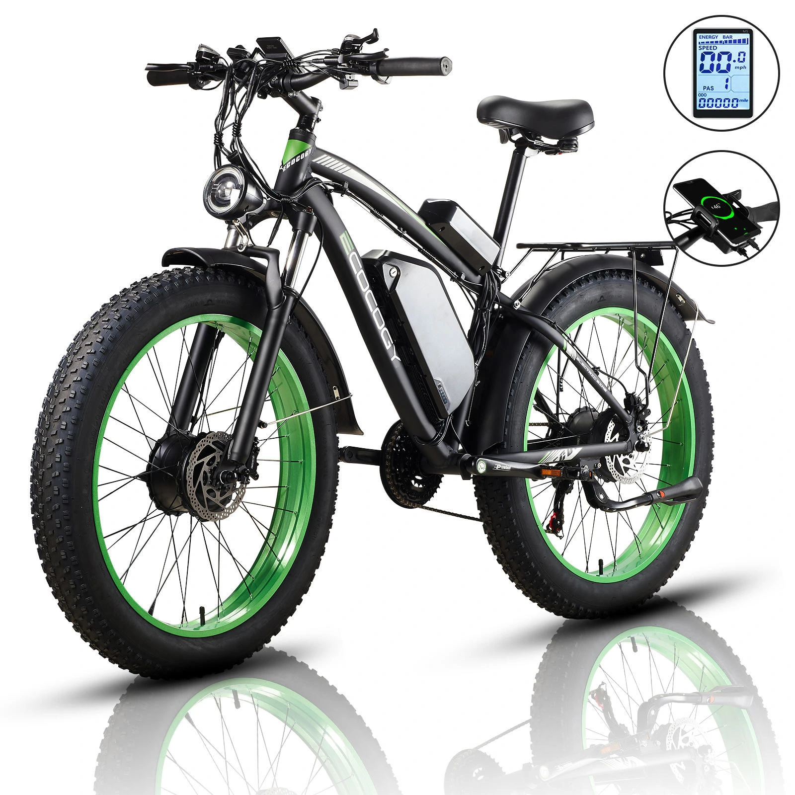 Ebycco 48V Electric Mountain Bike Factory Wholesale Generation 26*4.0 Fat Tire Lithium Battery for Cross-Border E-Commerce 1