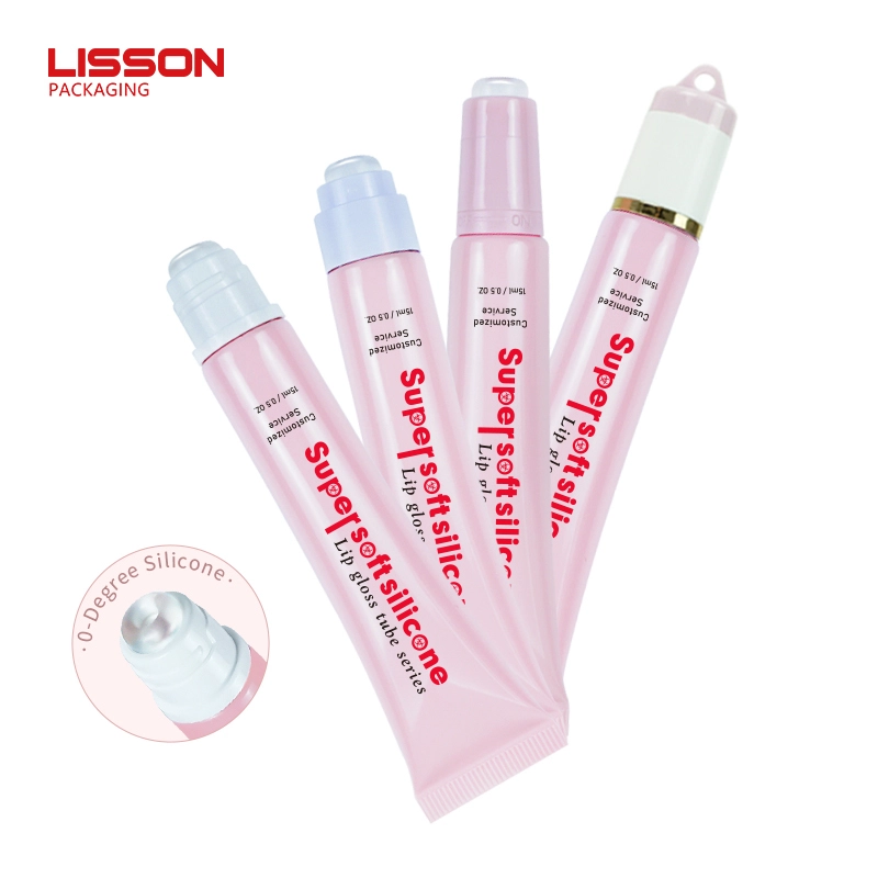 Lip Gloss Tube with Soft Silicone Applicator 1