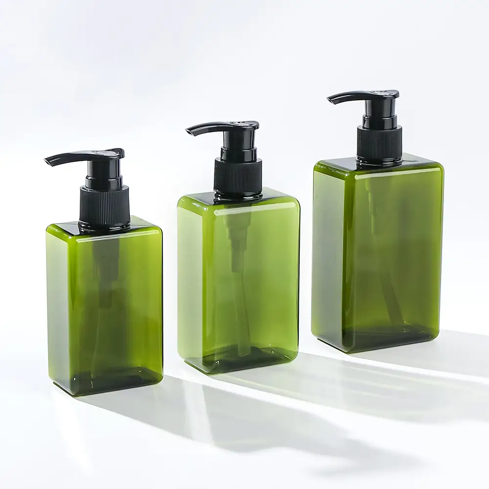 Square foam pump bottles, cosmetic packaging and portioning bottles 1