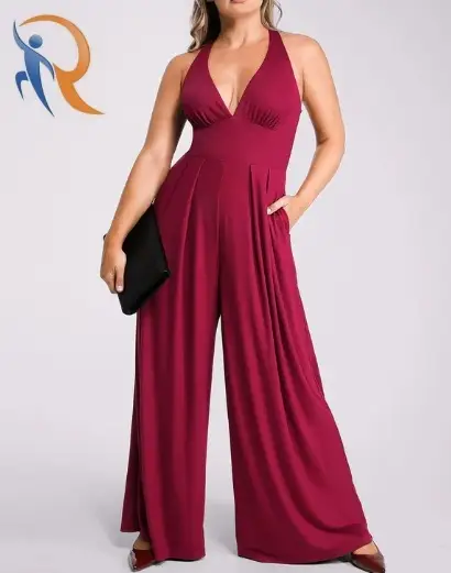 Deep Plunge Built-In Shaping Jumpsuit 1