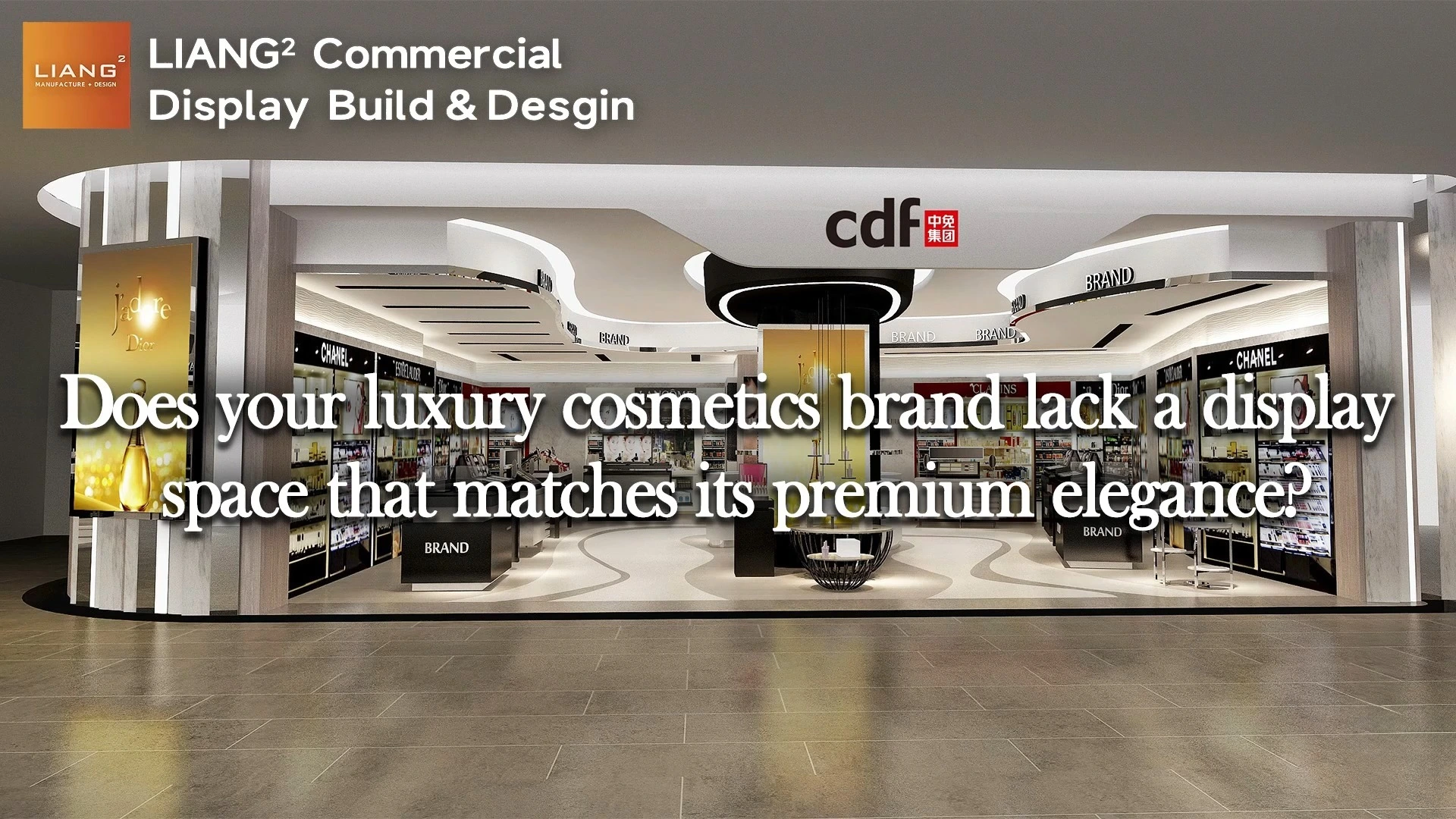 Ontbreekt het aanbod van uw luxe cosmeticamerk aan een displayruimte die past bij de hoogwaardige elegantie? 1