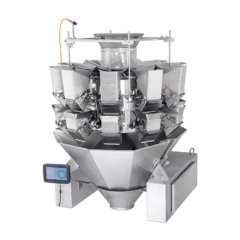 10 heads multihead weigher with double door dimpled buckets 1