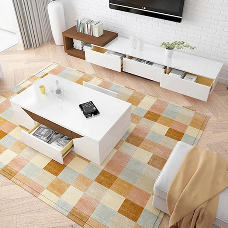 Modern Living Room Set: Coffee Table & TV Stand – Sleek Design, Sturdy with Storage. Fits Contemporary Spaces, Enhances Home Aesthetic. 1