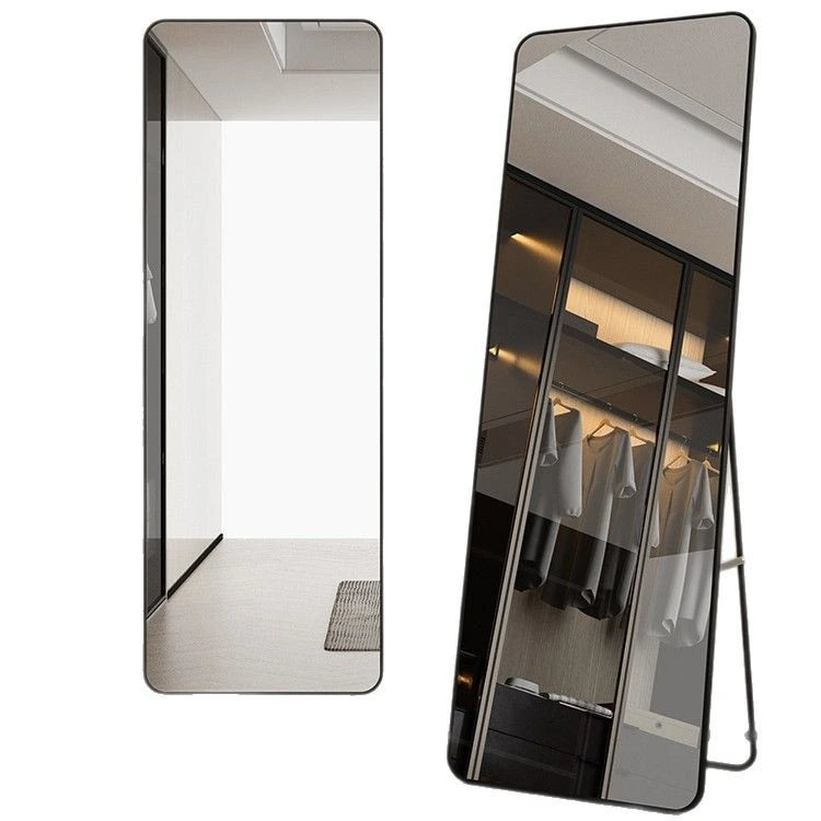 Full length mirror standing or wall mounted aluminum alloy frame BWLLNI 1