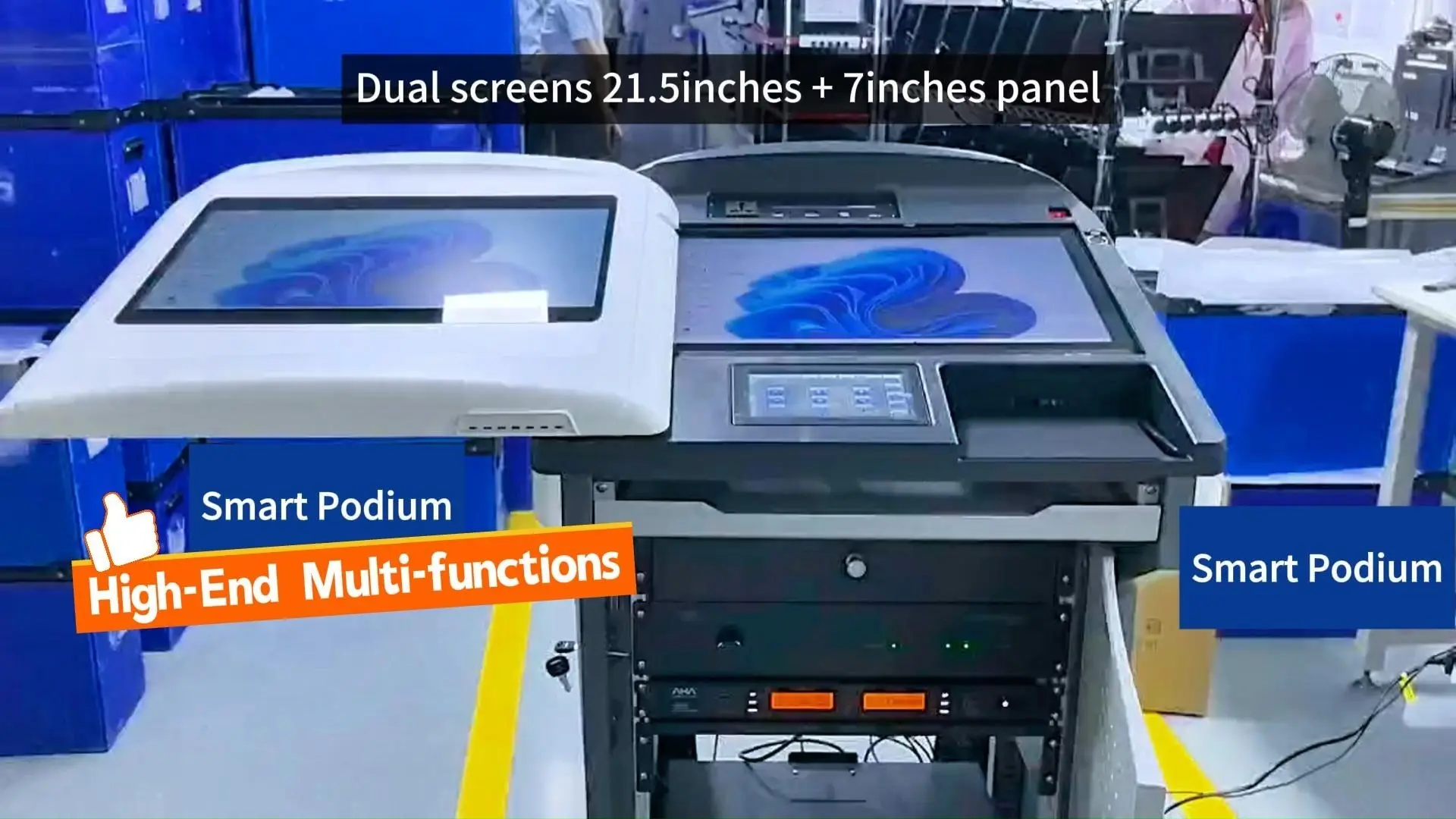 Smart Podium Seamless Wireless Screen Sharing for Engaging Presentations & Interactive Learning 1