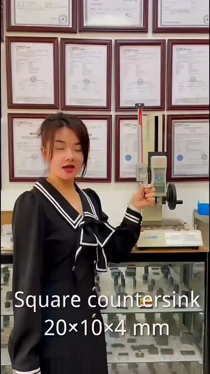 Rectangular N50 Neodymium Magnet Block with Countersunk Screw and Nickel Coating 1