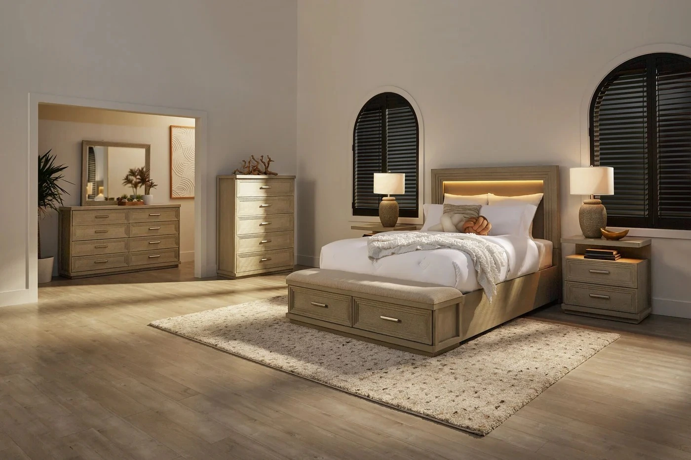 New Design Wood Full King Size Bed Set Double Home Room Wooden Frame Complete Modern Luxury Furniture Bedroom Sets 1