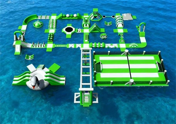 Parc aquatique gonflable géant personnalisé à conception gratuite 1