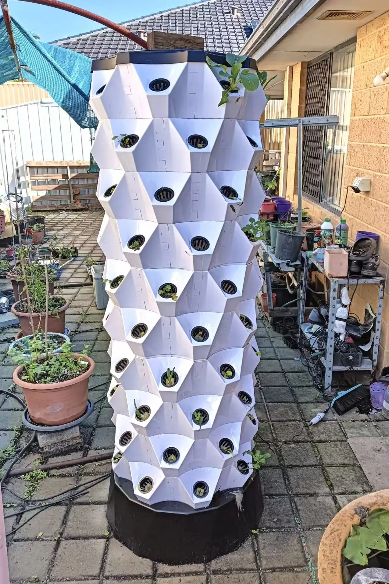 水耕栽培システム 水耕栽培タワー成長システム、屋内植物水循環