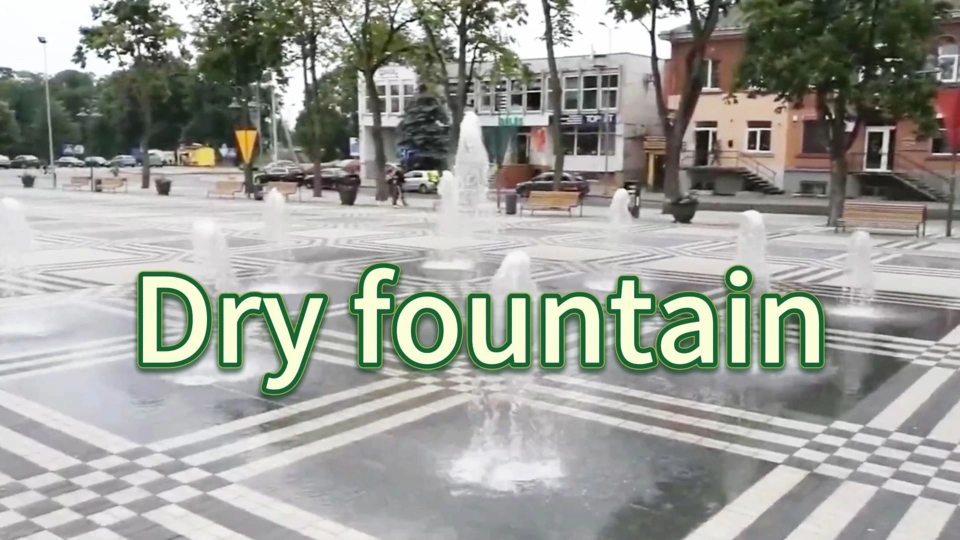 Water Crown Inground Dry Fountain - Flush-Mounted & Seamless Finish 1