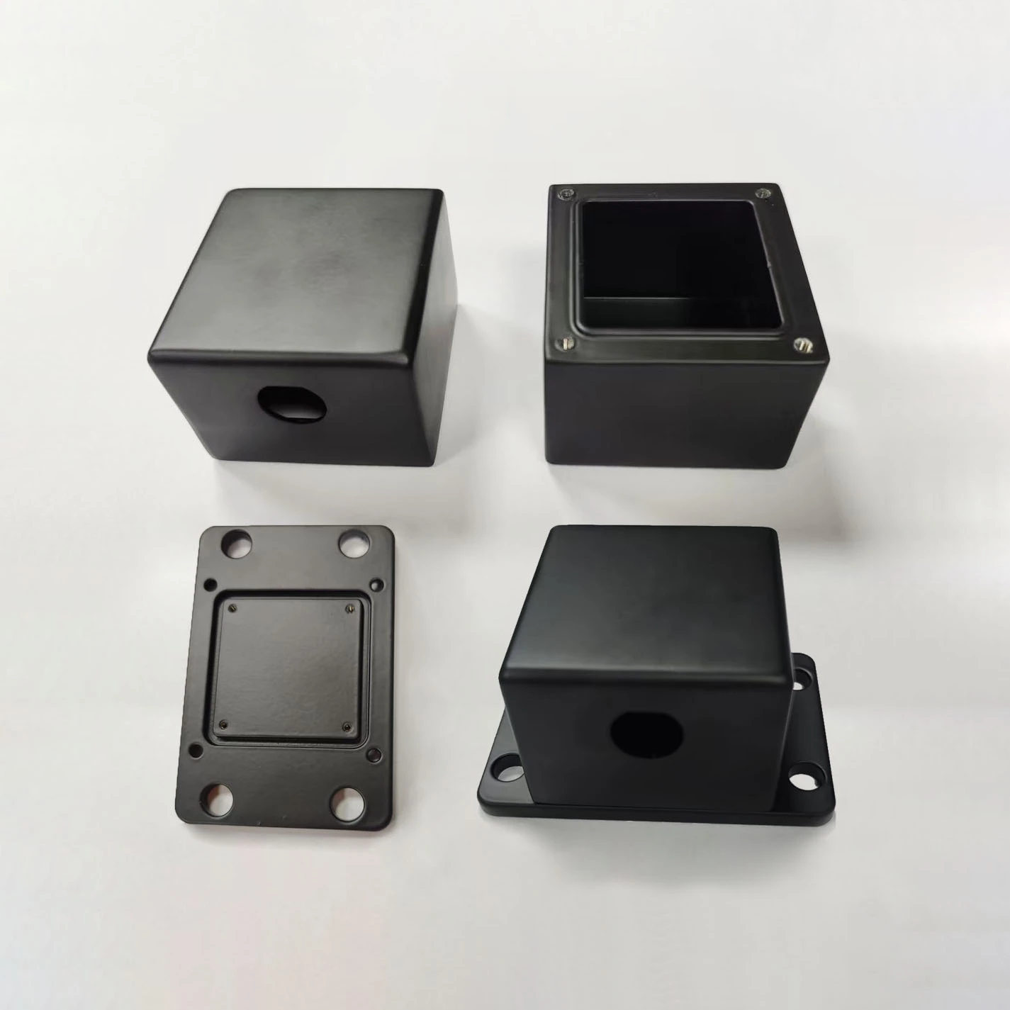 ブラックマット-CNC-アルミニウム電力供給封鎖