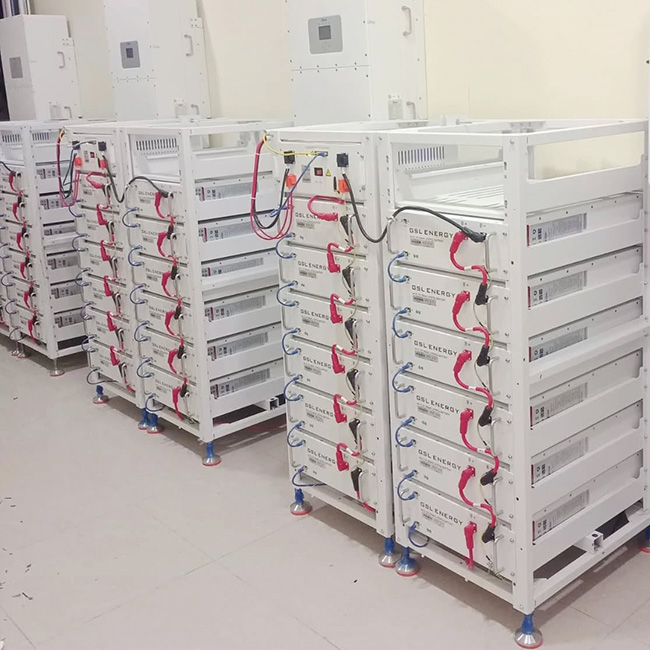 Energy Transfer Process Rack System GSL ENERGY 480kWh High-voltage Rack Battery Energy Storage System ...