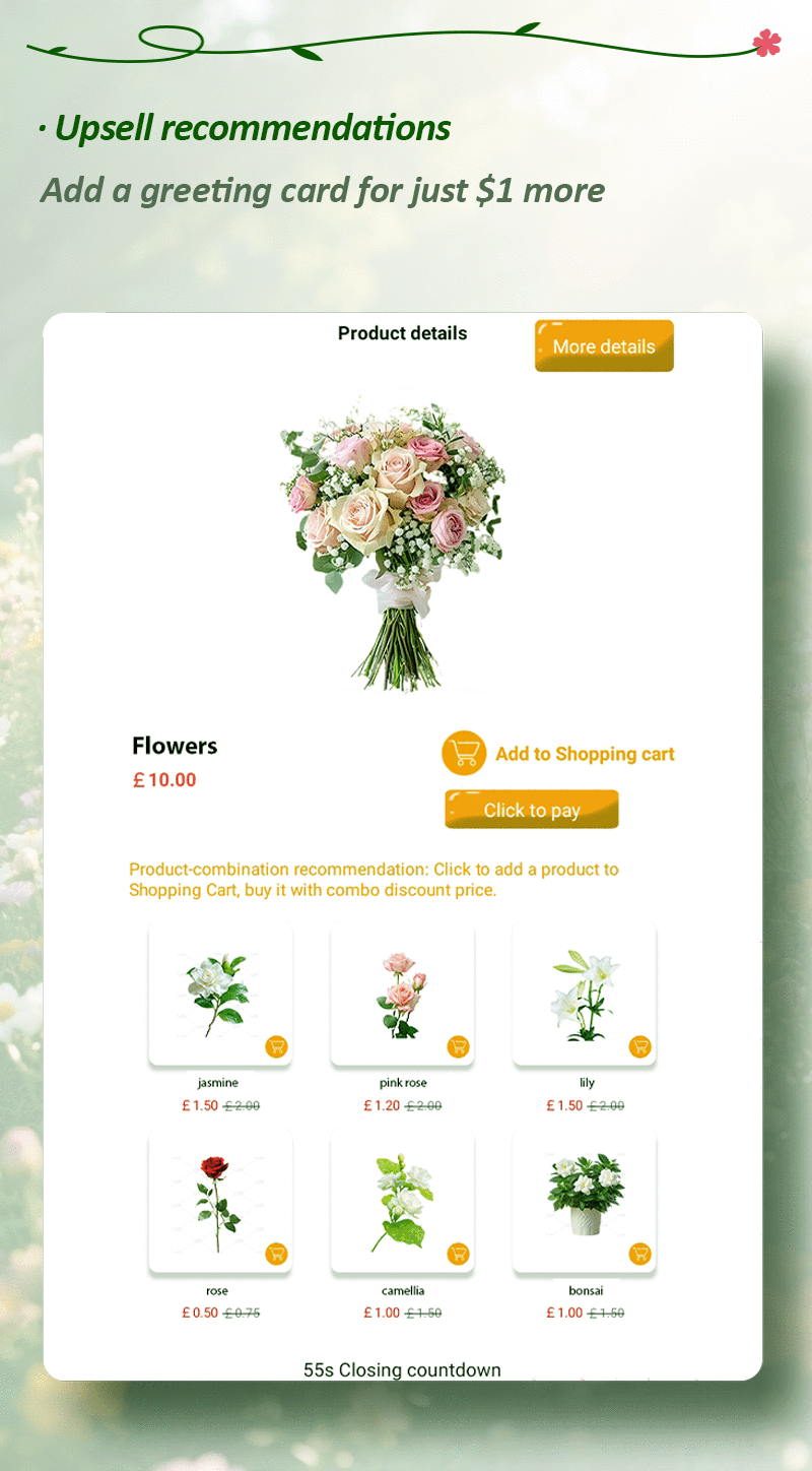 Refrigerated fresh flower vending machine enables flexible promotion, customizable stickers, smart pricing system, global vending manufacturer.