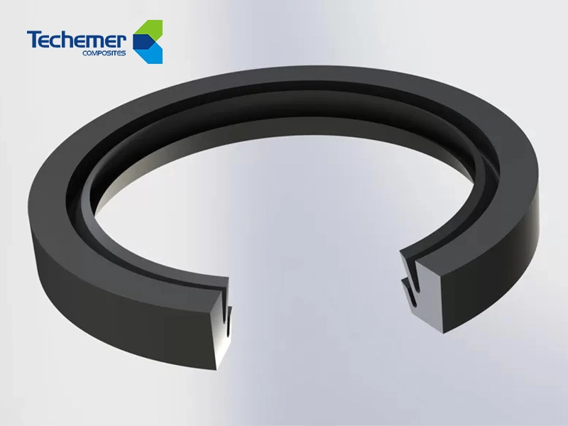 PU High Speed Shaft Seal Two Way Rod Seals For Hydraulic Cylinder Customized Material 1