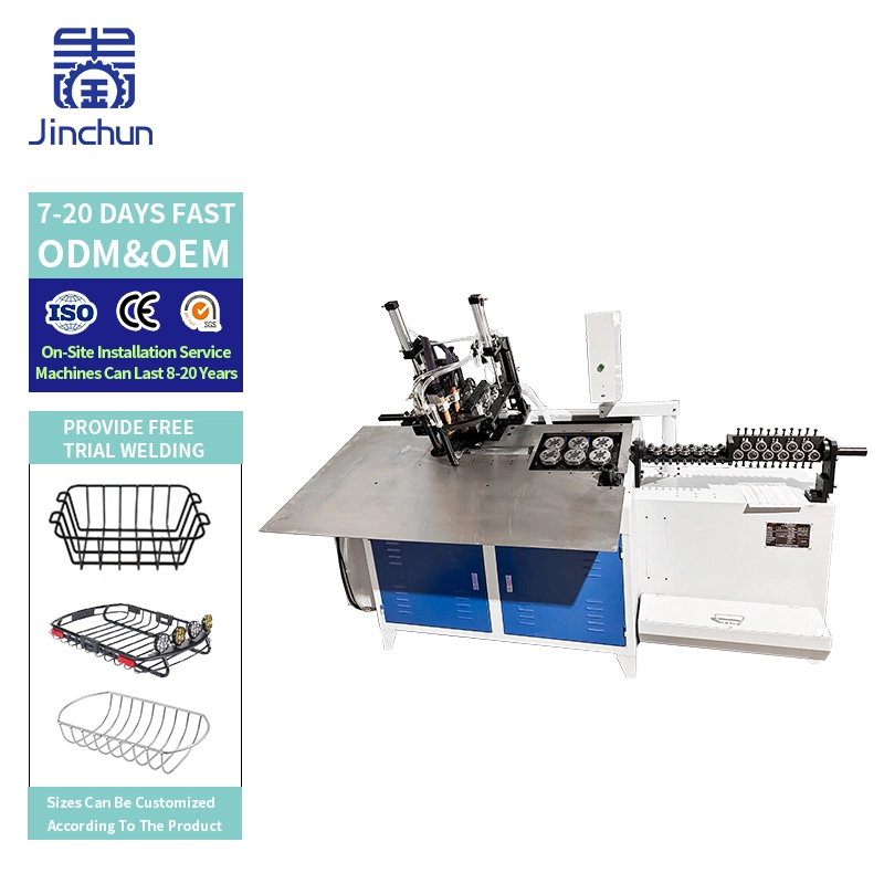 3-8mm Wire Bending Machine with Arc Welding Function for Automated 2D Wire Forming & Clothes Hanger/Hook Rack Production Line 1