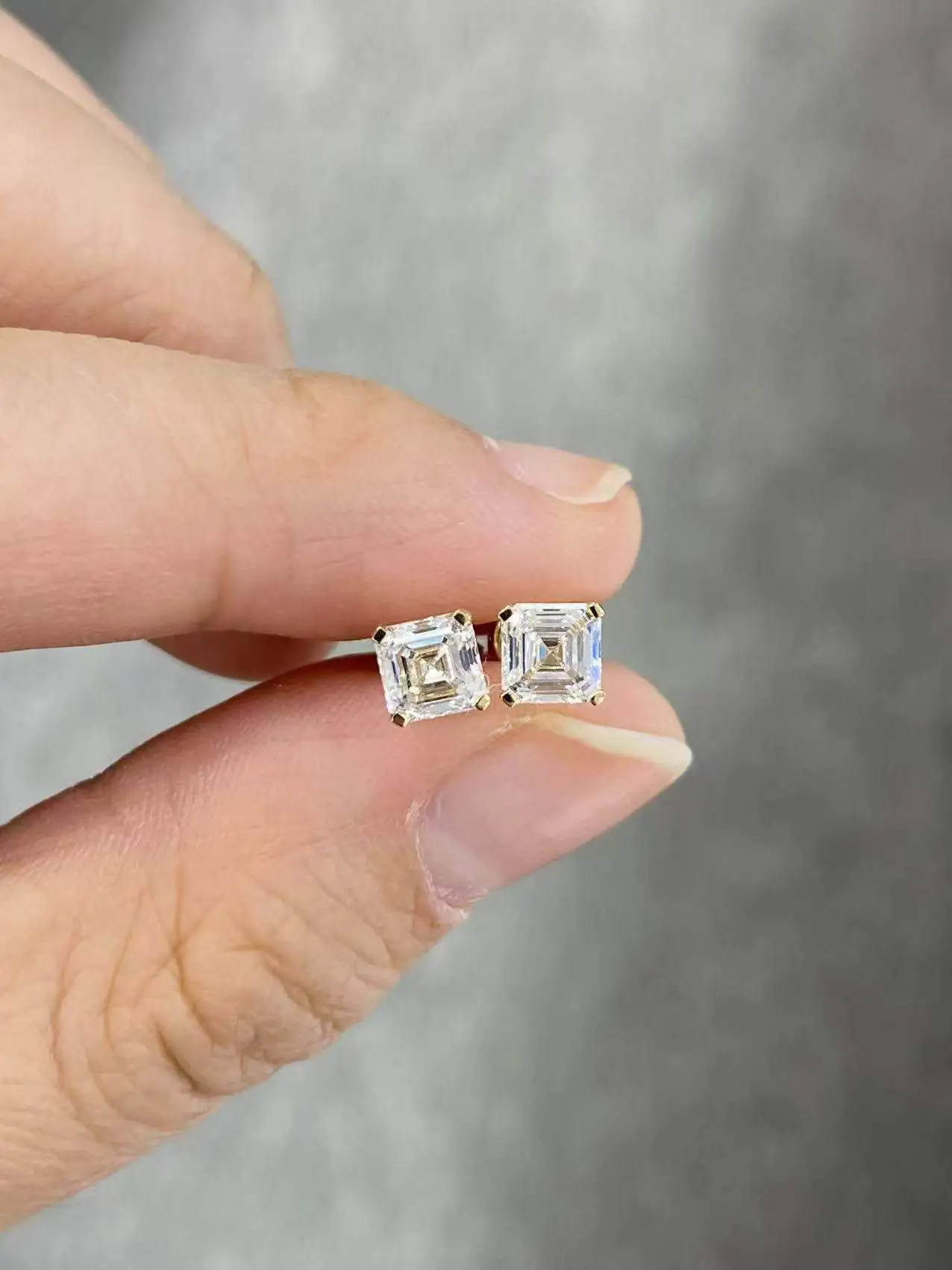 Asscher Earrings 1