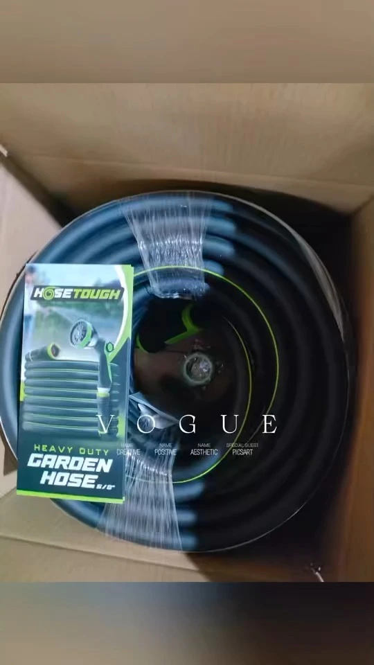 Heavy Duty Garden Hose 50ft X 5/8 Flexible Water Hose Leak-Proof Hybrid Hose with Swivel Handle & 10 Function Spray Nozzle 1