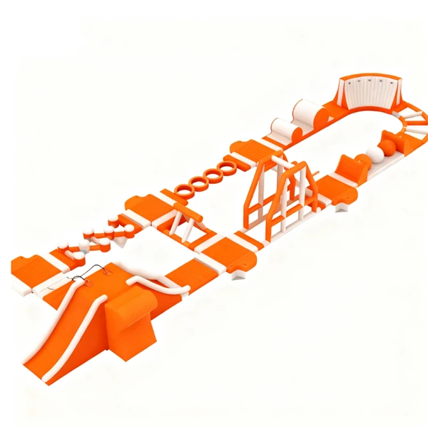Parc aquatique gonflable avec toboggan aquatique 1
