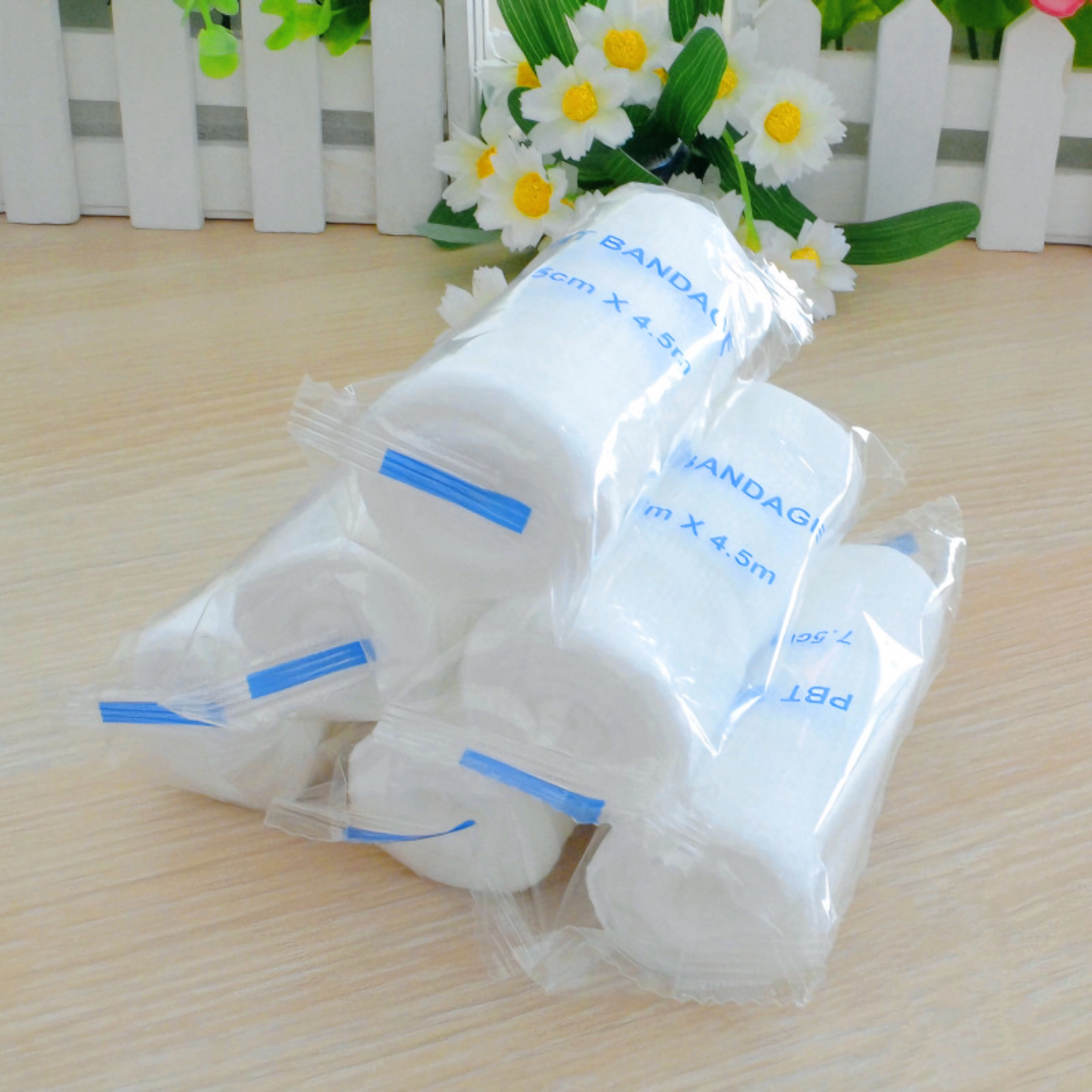 PBT Bandage: Knee Bandage (Mesh Type), Elastic Fixation Bandage, Breathable Sports Gauze Roll Bandage, Elastic Bandage 1