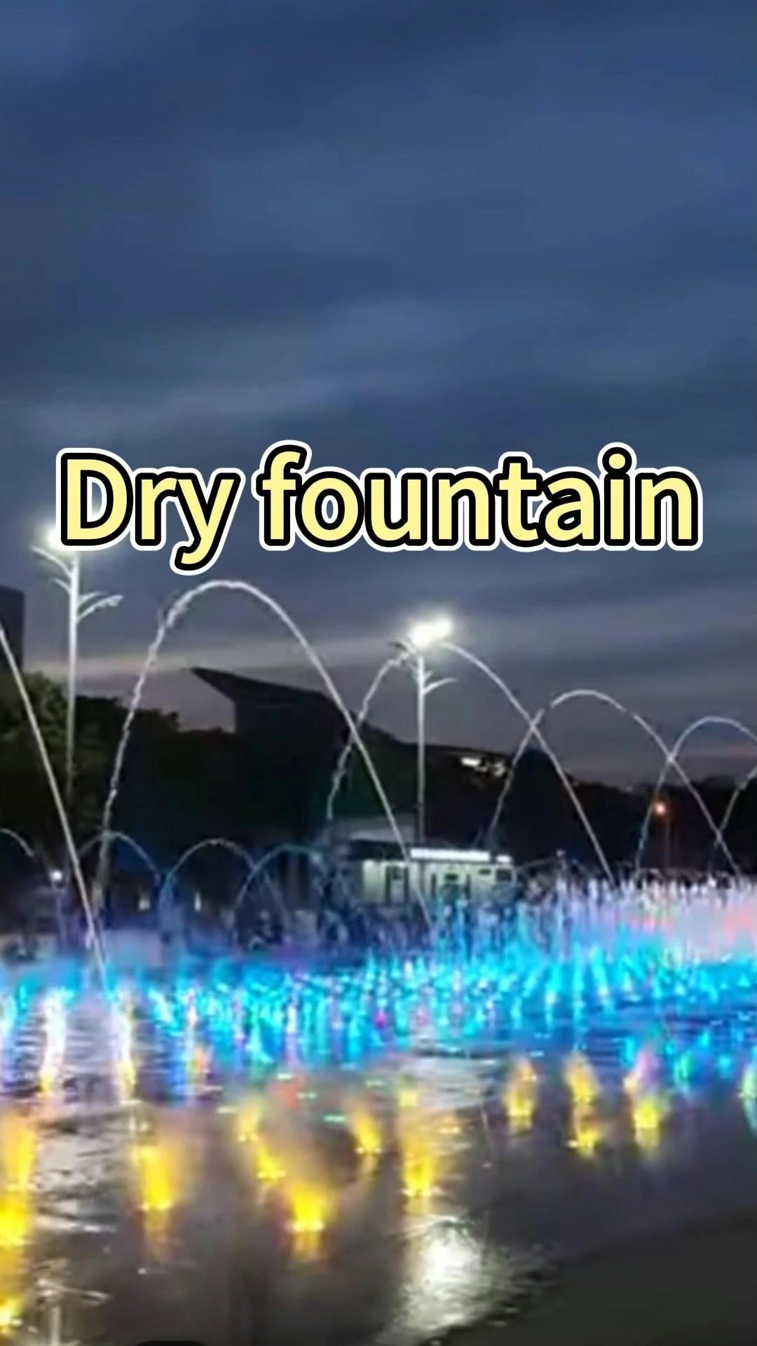 Water Crown Factory Custom Synchronized Dry Fountain Music Fountain 1