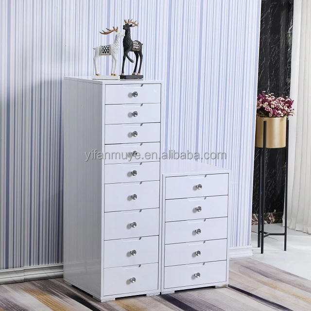 Popular Simple White Chest of Drawers in the US Nine-drawer and Five-drawer Storage Space 1