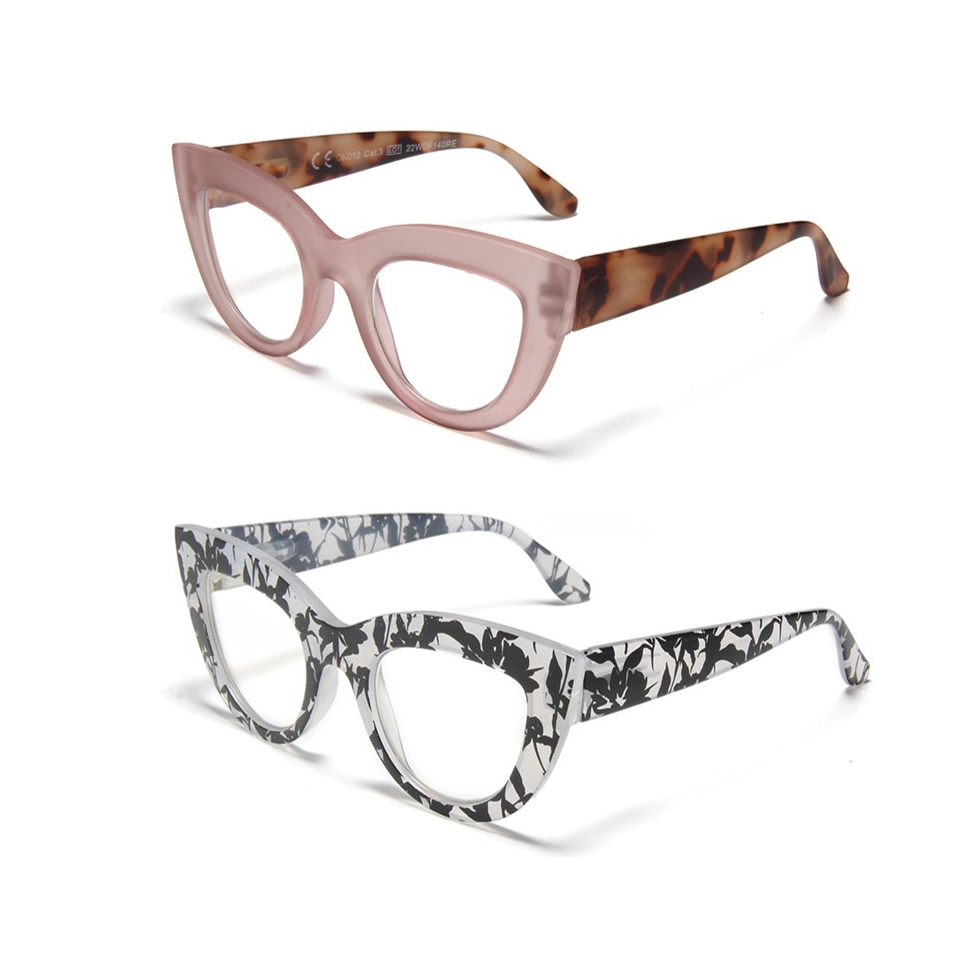 B25005 Lightweight Blue Light Blocking Computer Glasses Women's Fashion Cat Eye Reading Glasses Factory Wholesale Price Chinese Factory Custom Logo 1