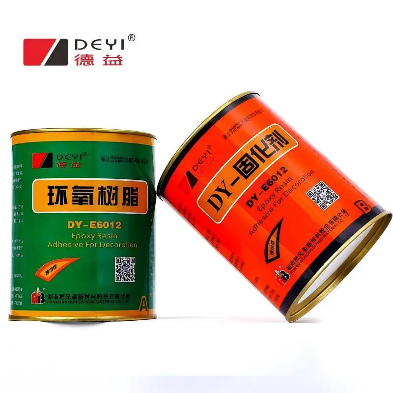 The DY-E6012 epoxy adhesive is used for wood bonding and filling in the furniture industry. 1