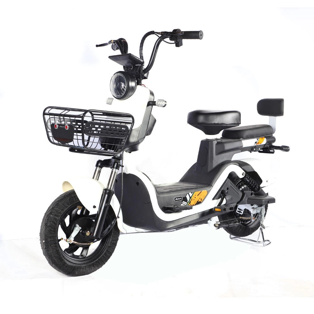 Wholesale 500W 60V E-bike Electric Moped Bike Vintage 14 Inch City Electric Bike Scooter With Basket 1