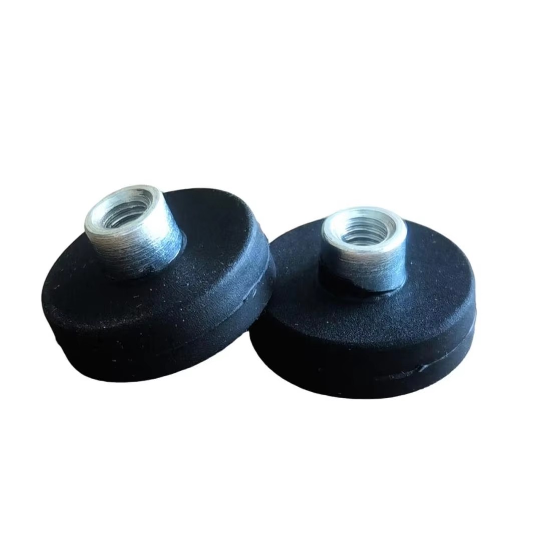 non scratch rubber coated magnets, anti slip rubber covered neodymium, shockproof rubber encapsulated magnets, black rubber coated disc magnets, custom size rubber covered NdFeB magnets