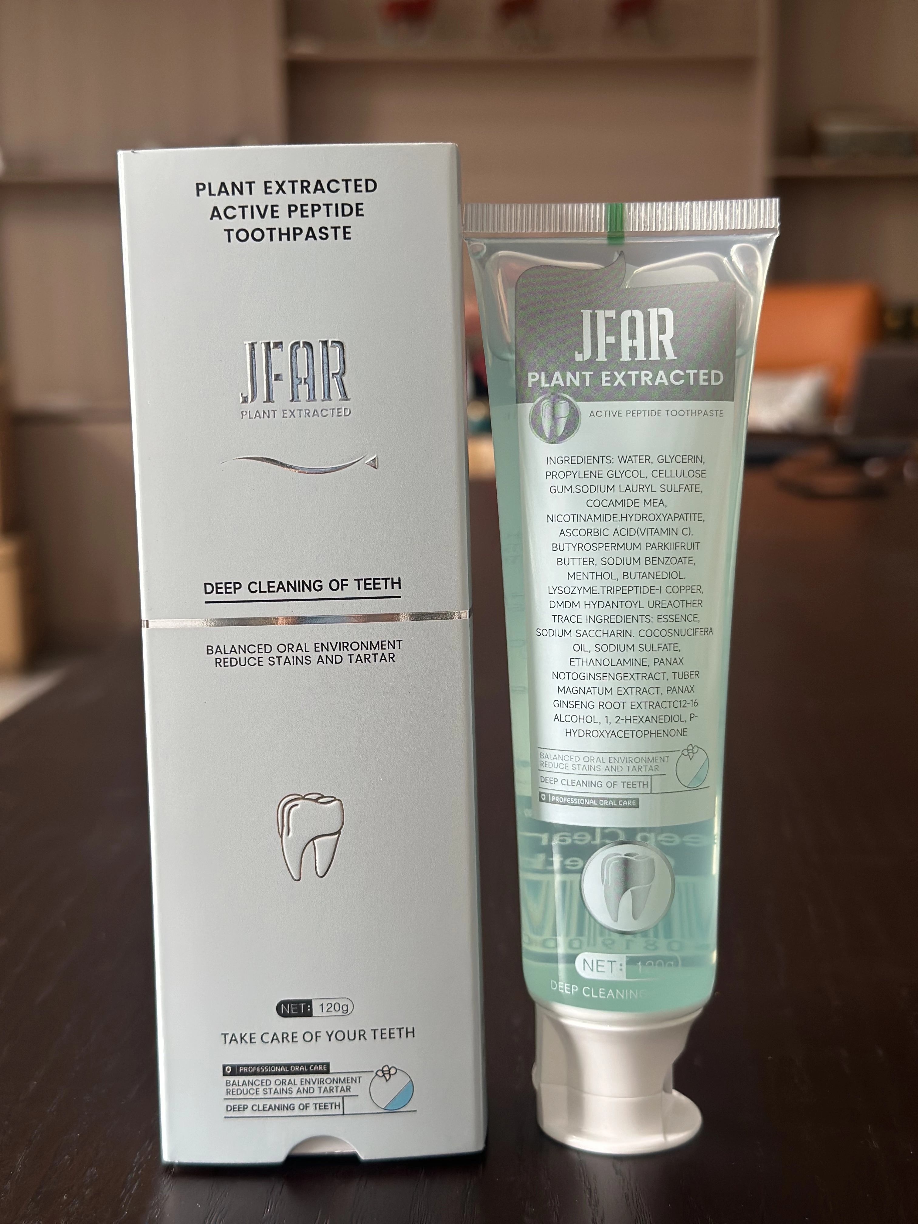 TRIWELL Botanical Peptide Whitening Toothpaste - Nano Foam Technology 1
