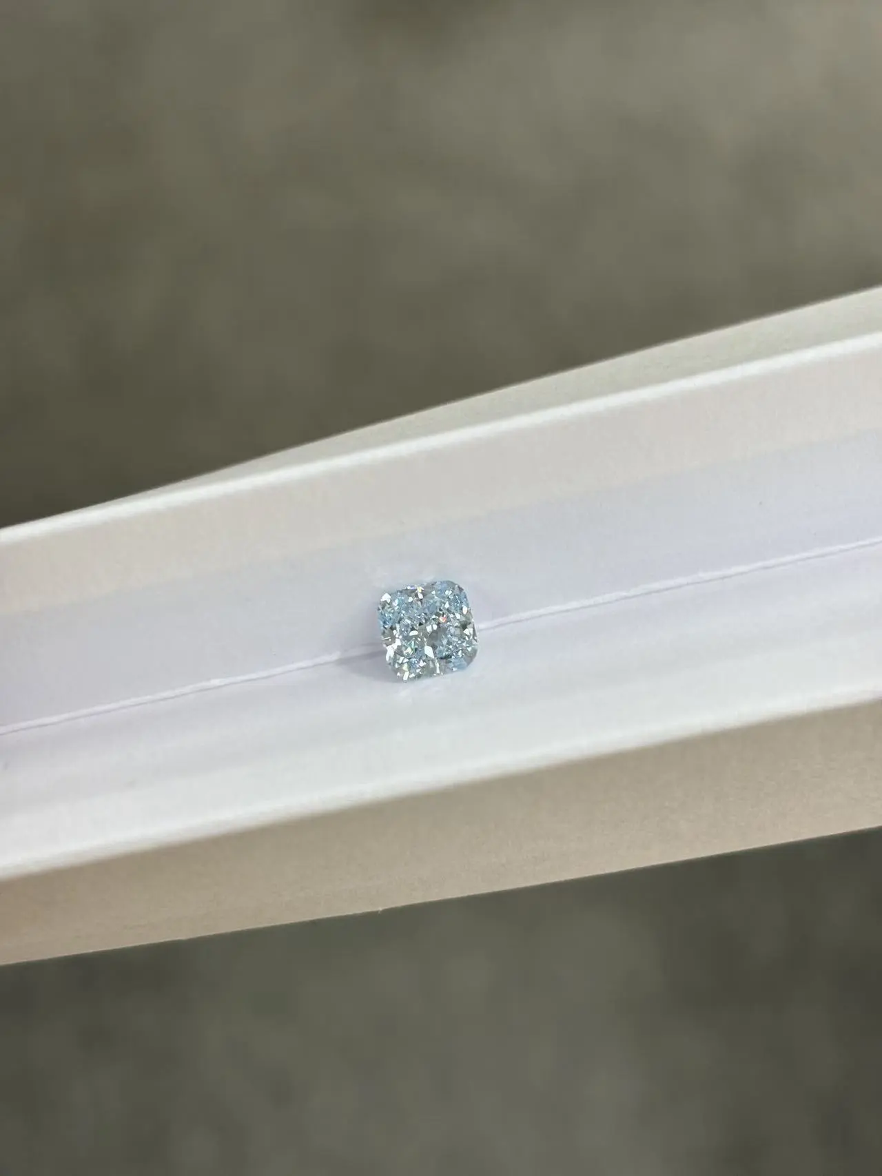 Cushion 1.13ct Fancy Light Blue VS1  Diamond Lab Grown Diamond IGI Certificate 1