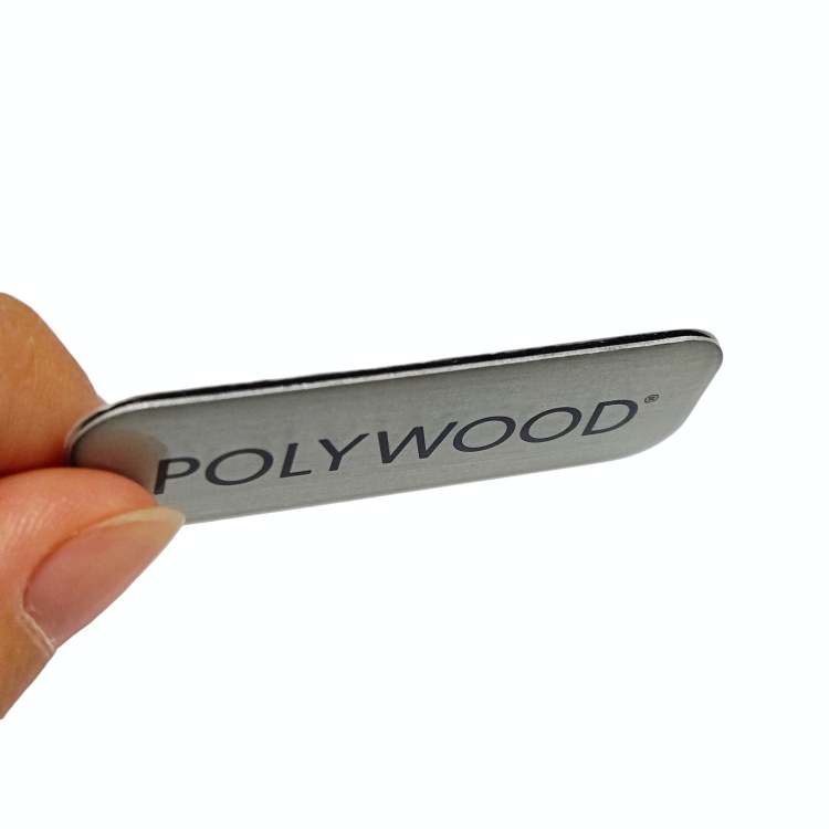 Custom Crystal-Clear 3D Epoxy Nameplates 3