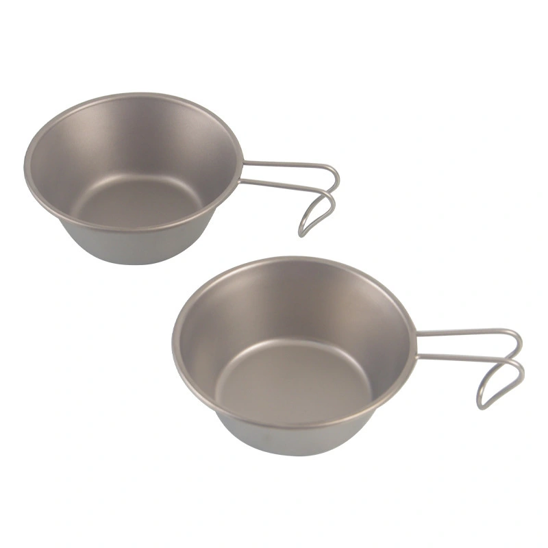 Pure titanium outdoor sherpa bowl, portable pure titanium 12CM bowl 1
