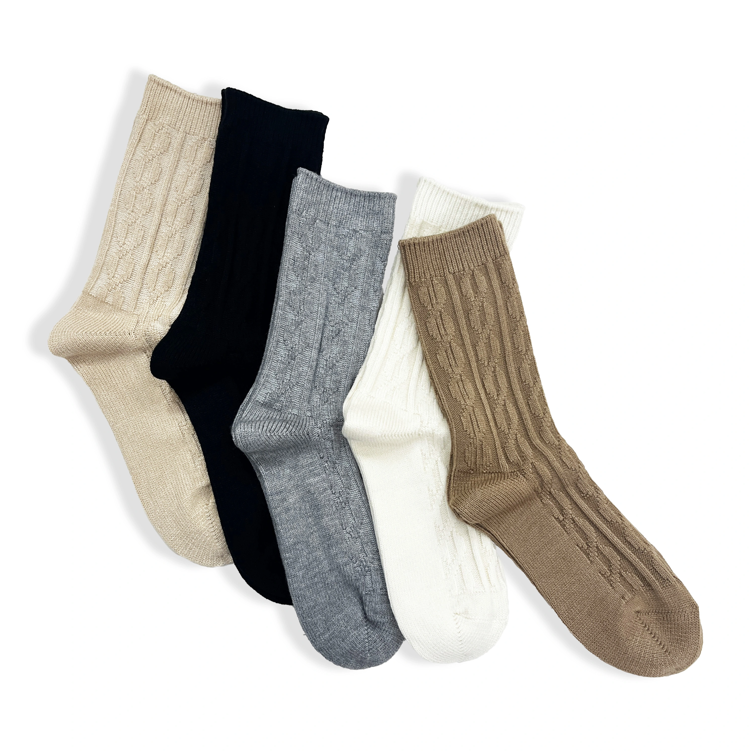 Calcetines de punto suaves y cálidos para mujer, personalizados al por mayor - Calcetines térmicos cálidos HY-W-072 (Venta al por mayor disponible) 1