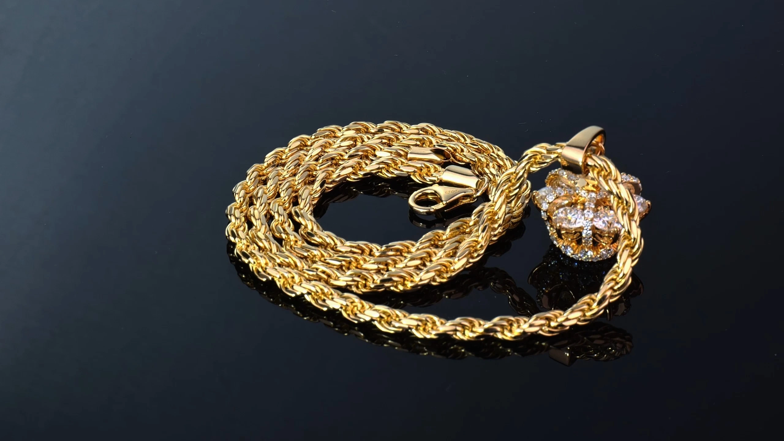 Custom Personalized Crown Pendant Necklace, 925 Silver Moissanite 1