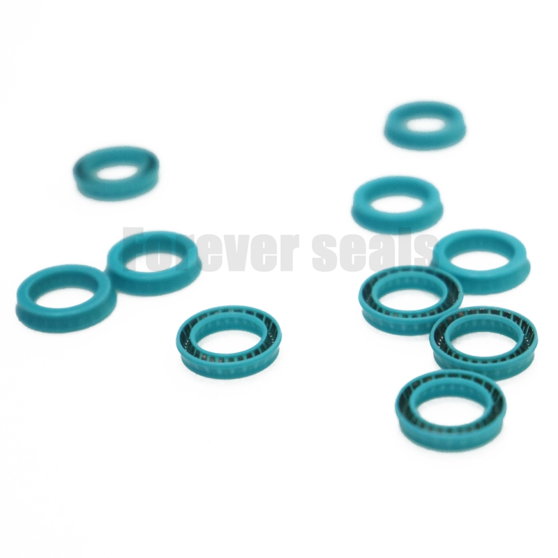 Sellos de PTFE azul energizados por resorte con material de PTFE importado de Trelleborg 2