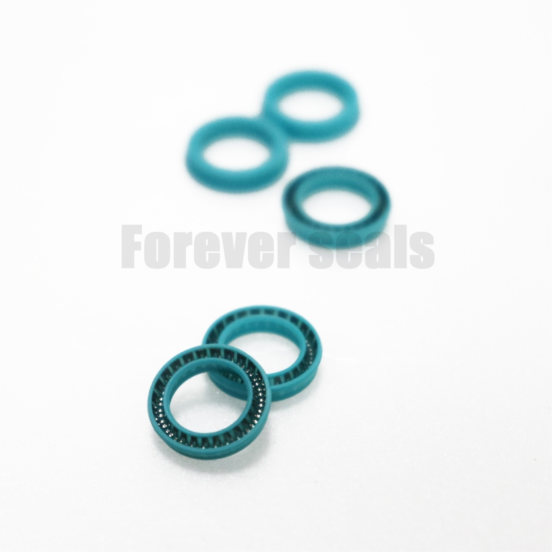 Sellos de PTFE azul energizados por resorte con material de PTFE importado de Trelleborg 1