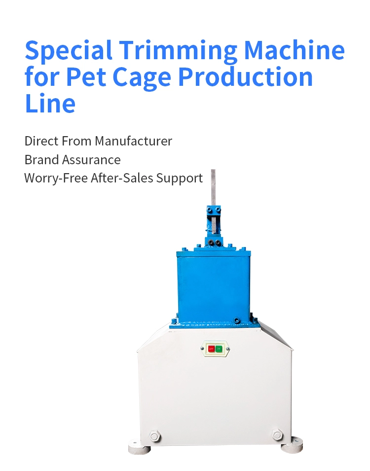 High-Precision Stainless Steel Manual Jinchun Edge Trimming Machine for Pet Bird Cage Production Line 1