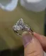 Buy Lab Created Diamond Engagement Ring by ZKZ Jewelry 3