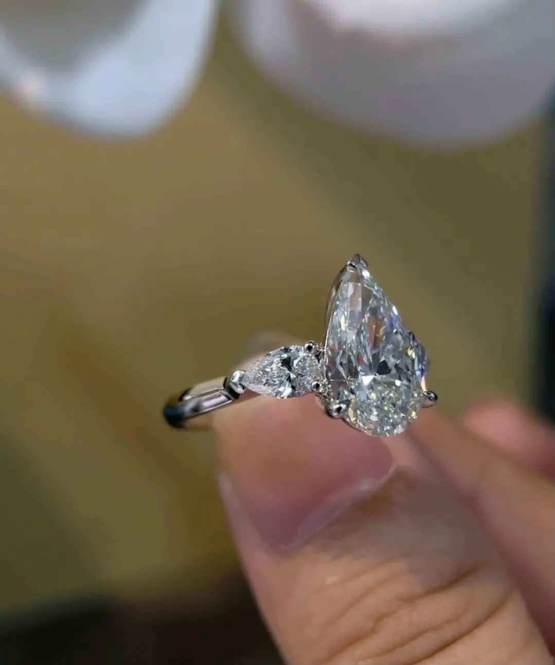 Buy Lab Created Diamond Engagement Ring by ZKZ Jewelry 2