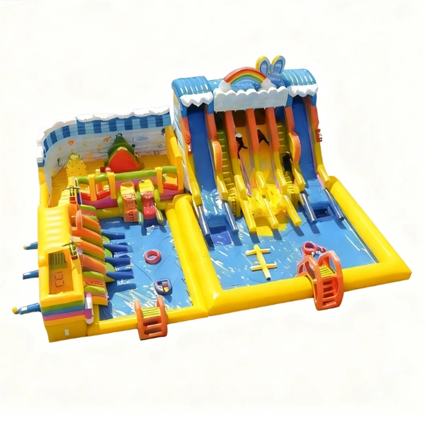 Hot Sale Inflatable Water Slides With Pool 1