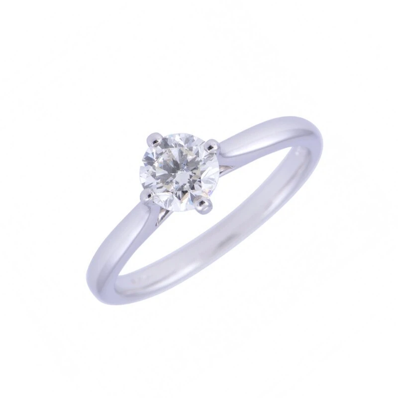 Lab-Grown Round Brilliant Cut Excellent VVS1 Clarity Diamond Ring 1