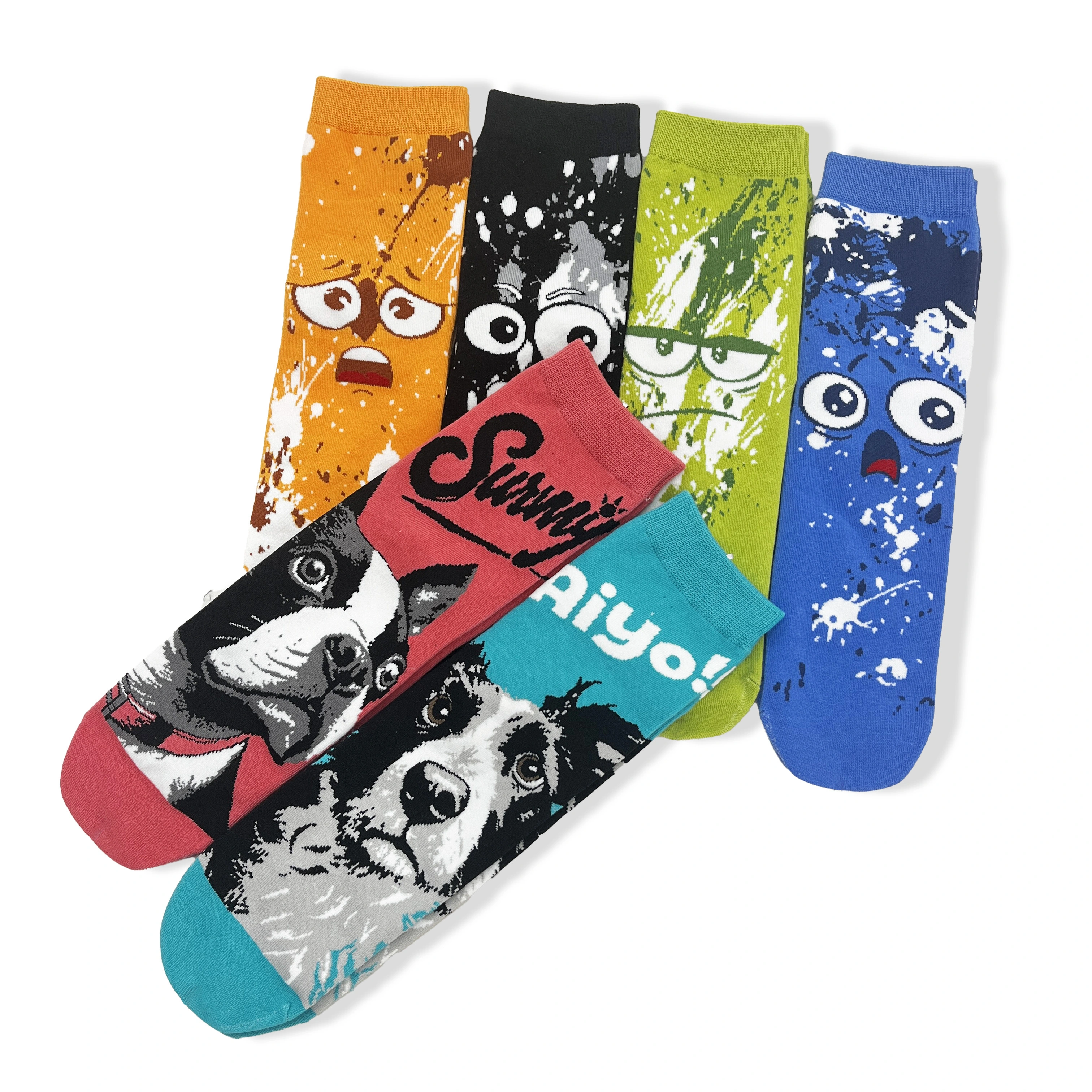 Calcetines de punto unisex de moda en oferta - Venta al por mayor con embalaje personalizado HY-W-074 1