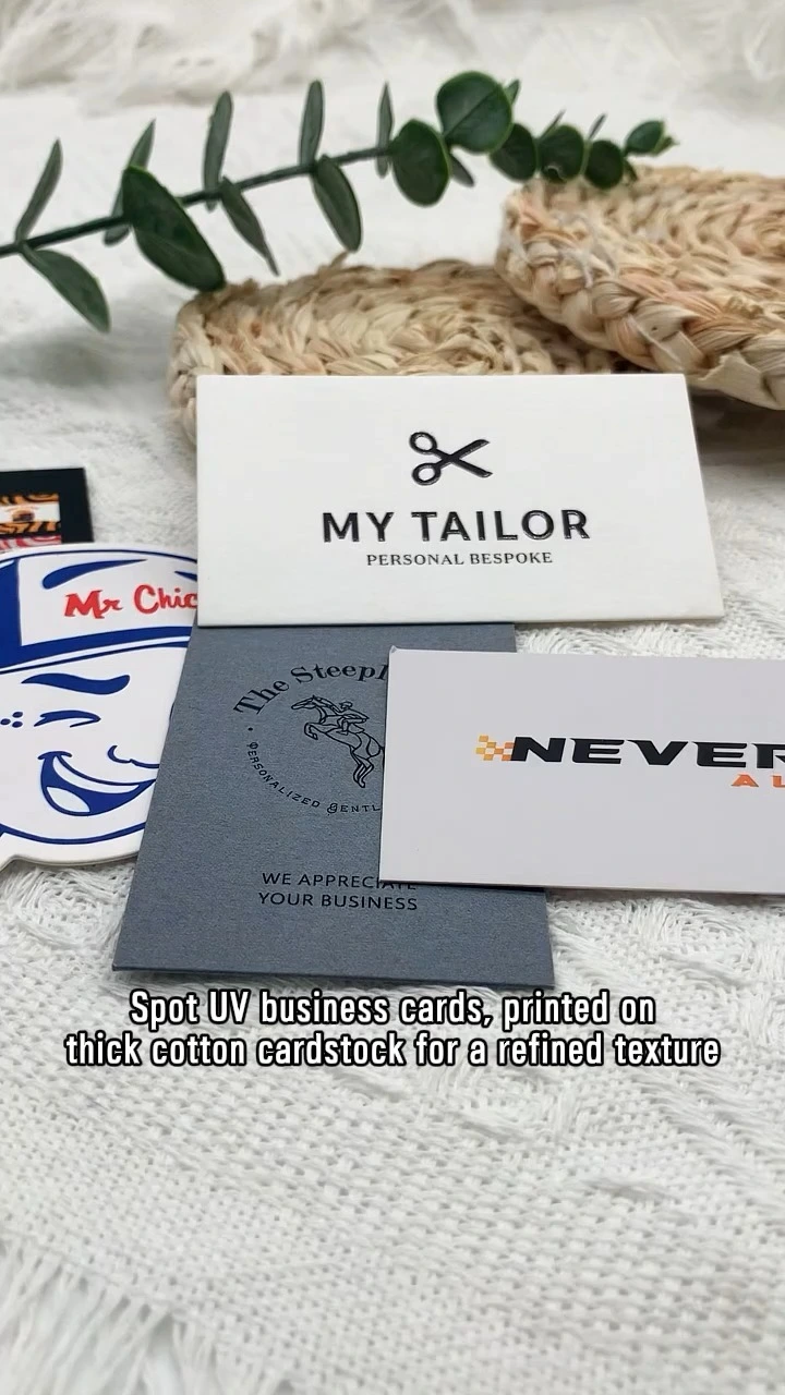 Fournisseur de cartes de visite UV spot