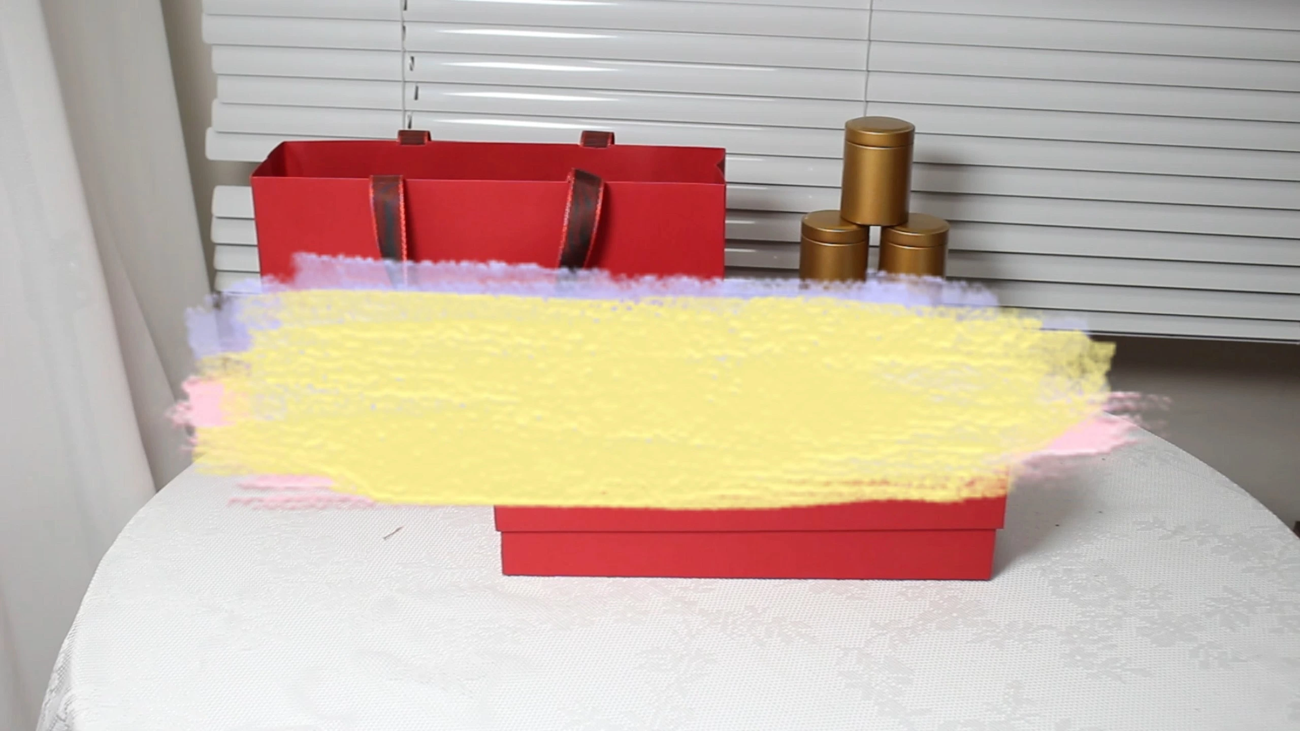 CF Reusable Eco-Friendly Empty Rigid Box Packaging for Tea and Gift Use with Closure and Handle 1