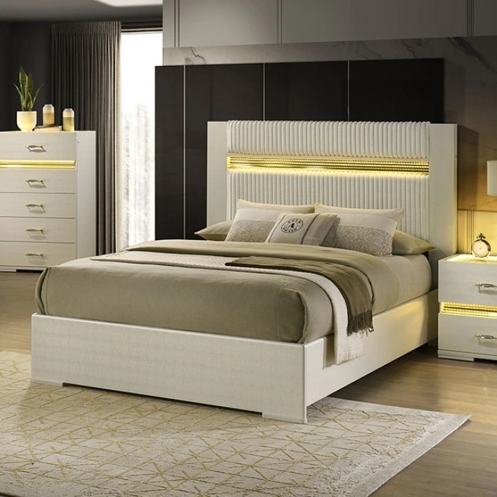 Modern Design Style Bedroom Sets with LED Headboard: Elegant Design, Soft Lighting for Cozy Bedroom Ambiance 1